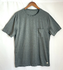 Vuori Tradewinds Performance Tee Men's Large Gray Short Sleeve Pocket T-Shirt