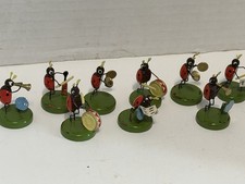 Vintage ERZGEBIRGE Miniature Figures 9 Lady Buge Band Pieces