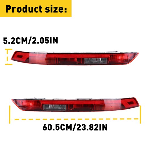 PAIR FOR AUDI Q5 2018 2019 2020 21 REAR BUMPER LOWER TAIL LIGHT BRAKE STOP LAMP - Picture 8 of 18