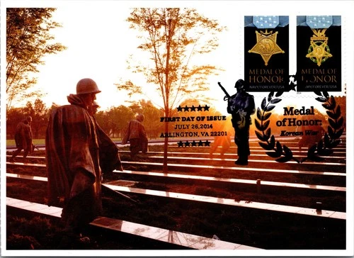 Dr Jim Stamps Maximum Card Medal Of Honor Navy Army Forever Pair Fdc Korean War