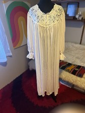 Vintage Eve Stillman Pink Silky Nylon Gown Nightgown Medium