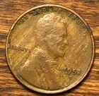 1952-S Lincoln Wheat Cent Streaky Woody Improper Alloy Error Unique Eye Appeal