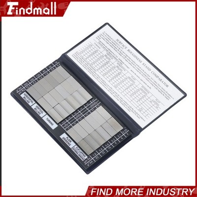 Findmall 30 Pc Specimen Surface Roughness Comparator Composite Pocket Set Gauge
