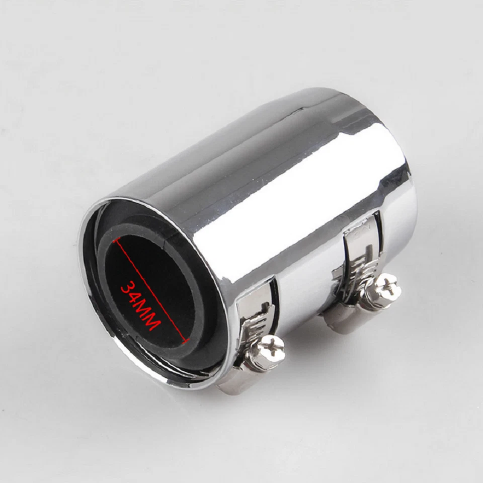 24in Polished Stainless Steel Flex Radiator Hose Kit w/ End Caps Upper & Lower - Image 3 of 4