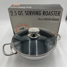 Berndes Injoy Special Edition Roaster Pan Cookware Lid Nonstick 2.5qt 24cm