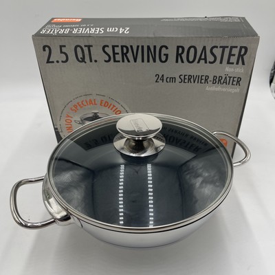 Berndes Injoy Special Edition Roaster Pan Cookware Lid Nonstick 2.5qt 24cm