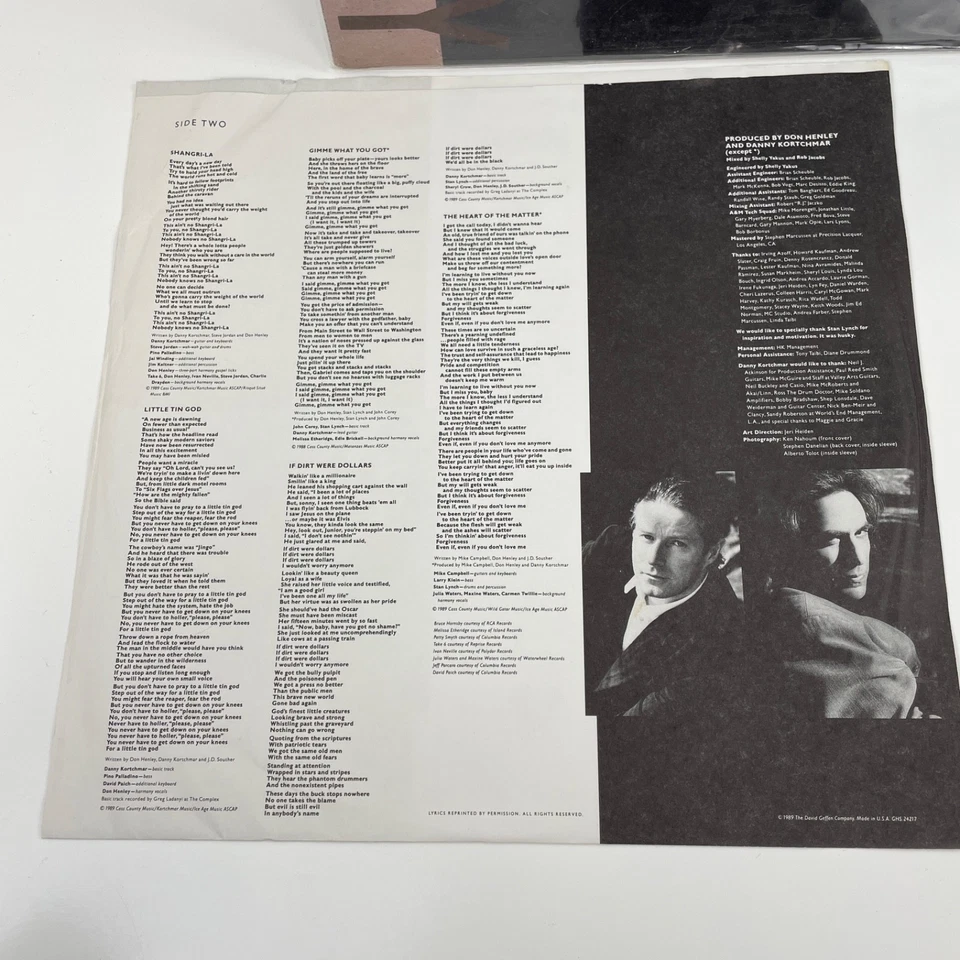 Don Henley The End Of The Innocence - 1989 Geffen (GHS 24217) Vinyl LP - VG+/VG+ Foto 4 de 4