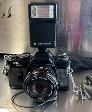 Sears KS Super 35mm SLR Camera 50mm Sears Lens  Flash Mount  More: Not Tested
