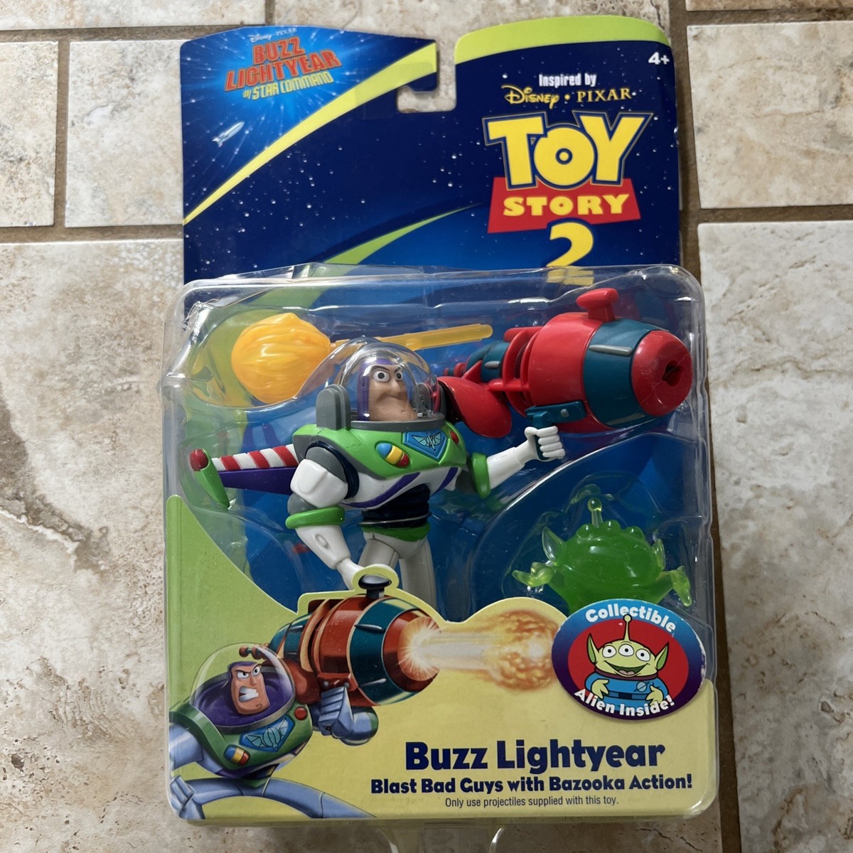 RARE Vintage - Toy Story 2 Buzz Lightyear Bazooka Action Figure
