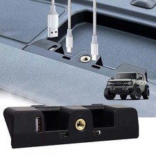 Dashboard USB Expansion Dock With Fast Charging For Ford Bronco Accessories