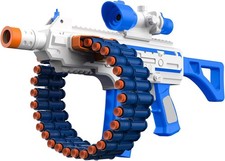 Electric Automatic Toy Blaster 30 Dart Clips 100 Foam Darts Shooting Games Toys