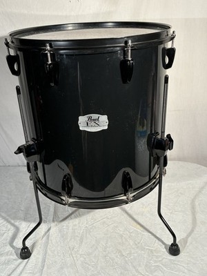 Pearl Export EX Floor Tom Drum Black with Black Hardware 16 X16  Exc.plus Cd.