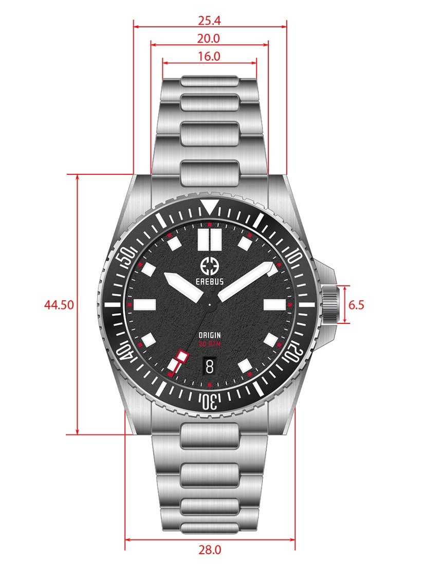 EREBUS Origin 38mm Automatic Tool Dive Watch Blue… - image 4