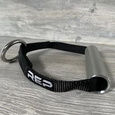 REP Fitness D-Handle Knurled Metal FTA-5090-S Single Attachment Plated Steel NEW