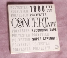 New - Radio Shack "Concertape" Audio Recording Tape - 1800 ft. Shrink wrapped