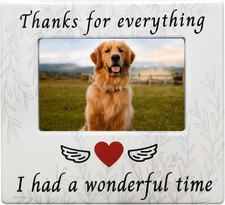 BANBERRY DESIGNS Pet Memorial Picture Frame - Thanks Not Customized, 1 Pack