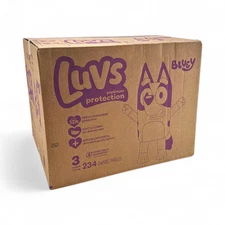 Luvs Platinum Protection Disposable Baby Diapers (Size 3) - Bluey - 234 Count