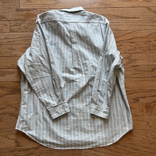 Polo vintage Ralph Lauren uomo 17,5 32/33 verde a righe vestibilità classica pony in carne - Foto 5 di 5