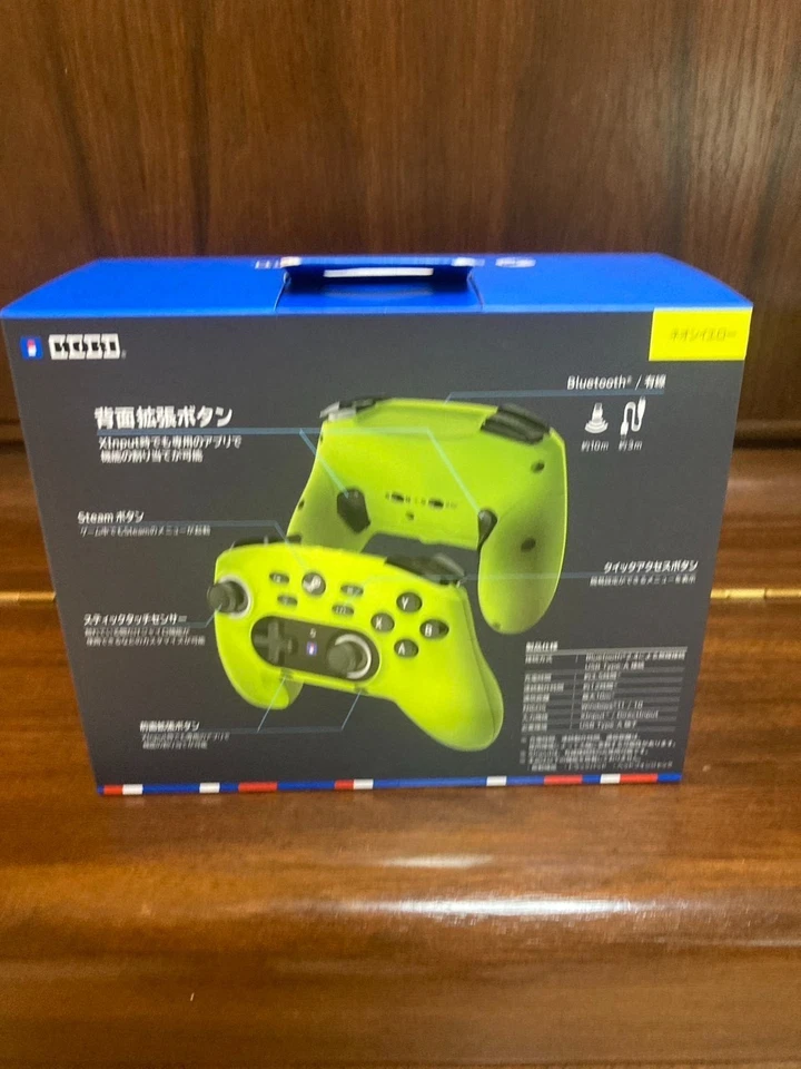 Wireless Hori pad Controller for Steam Neon Yellow HPC-067 - Image 2 of 4