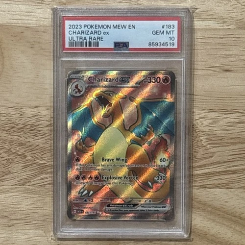 2023 Pokémon MEW EN Scarlet & Violet 151 Ultra Rare CHARIZARD ex #183 🔥PSA 10🔥
