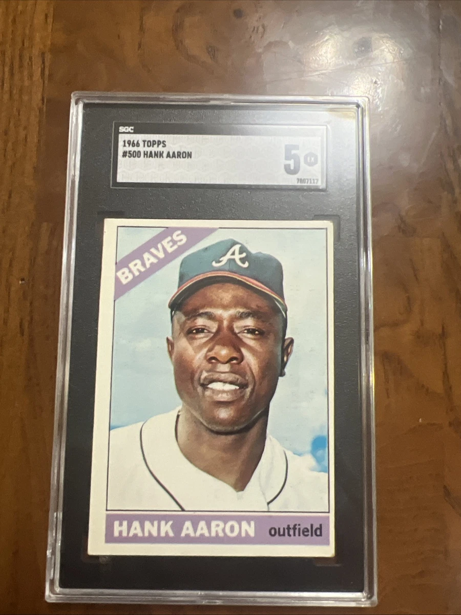 Hank Aaron 5 Graded Baseball Sports Trading Cards & Accessories