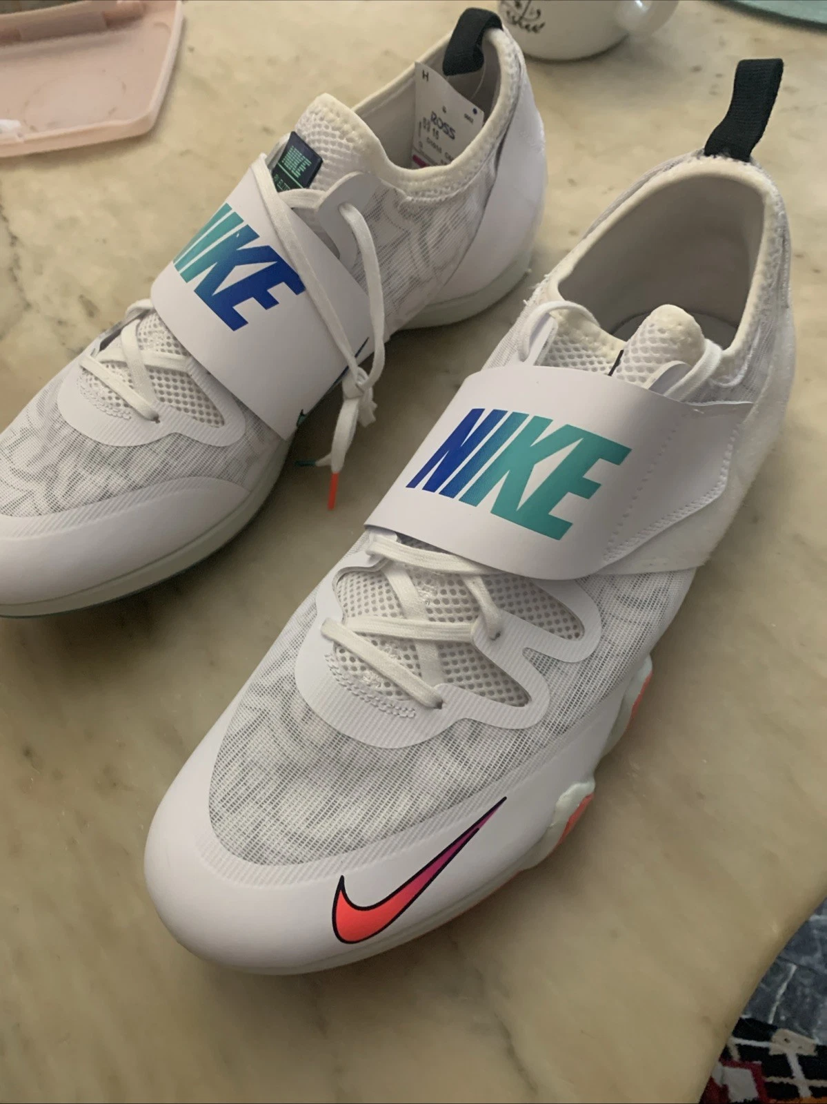 Nike Pole Vault Elite Tacchetti Track And Field AA1204 100 Uomo Taglia 15 Nuovi