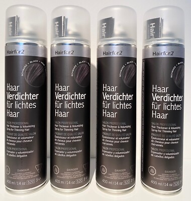 SUPEROFFER 4 x 400ml Hairfor2 - Farbe DUNKELBRAUN - 400ml