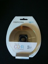 *** Memorex RECORDABLE CD-R BLACK 48X 700MB 80 MINUTES 10PACK NEW ***