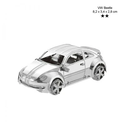 ZOYKI VW Käfer Beetle- 3D Laser Metall Puzzle, Miniatur Modellbau, Bausatz Volkswagen
