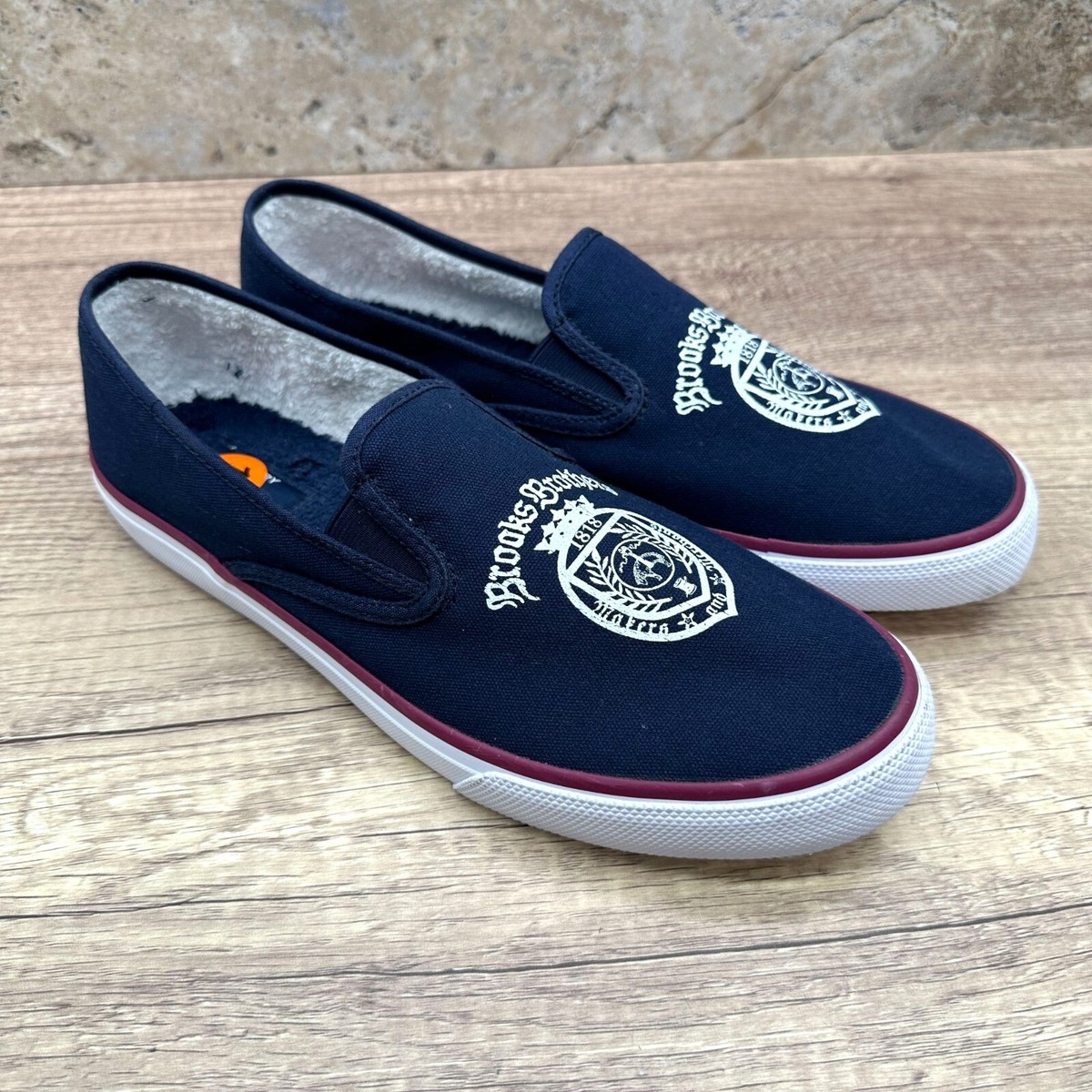Sperry X Brooks Brothers Boat Shoes Mens Size 11 Navy Blue  display picture 1