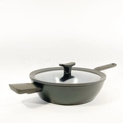 BergHOFF Non-stick Saute pan With Covered 10.5 In 2.8L All Cooktops Black New