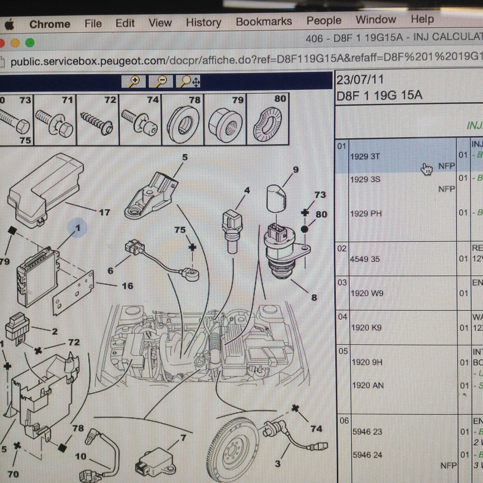Peugeot 406 XU7JP NEW ECU BOSCH 0261203795 9616546480 19293T NLA RP £878 - Image 3 of 3