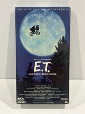 ET The Extra-Terrestrial VHS Sealed Green Flap Spielberg MCA Vintage