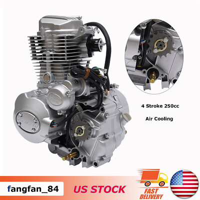 4 Stroke Vertical Engine 5 Speeds Transmission Motor Kit For Dirt Bike ATV 250CC