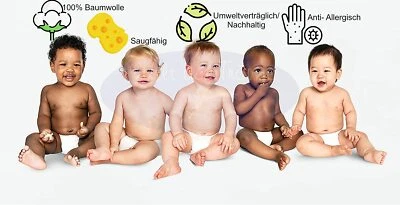 WELT DER TRÄUME 20 Stoffwindeln Stoffwindel Spucktücher Mullwindeln Spucktuch Baumwolle_60x80 cm