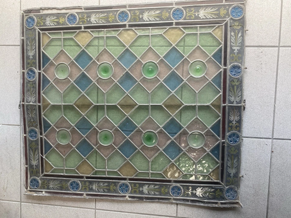 antikes Kirchenfenster-bleiverglast - Bild 2 von 4