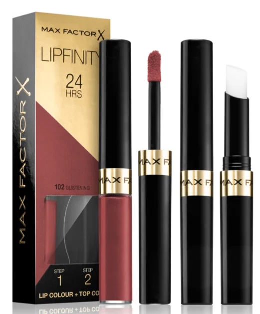 Max Factor Lipfinity Lip Colour rossetto lunga tenuta con balsamo 102 Glistening - Imagen 3 de 4