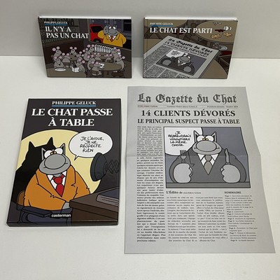 Coffret Le Chat Passe A Table Tome 19 Philippe Geluck Casterman Ebay