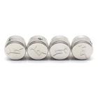 4x Metal Guitar Knobs "G" Arrow Logo Knobs Volume Amplifier Audio Control Silver