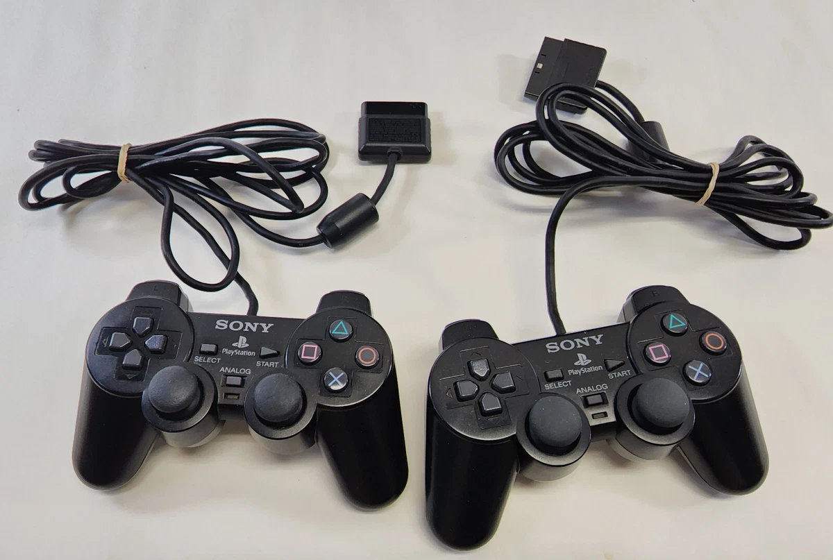 Lot of 2 Used Sony Play Station 2 PS2 Playstation Controllers