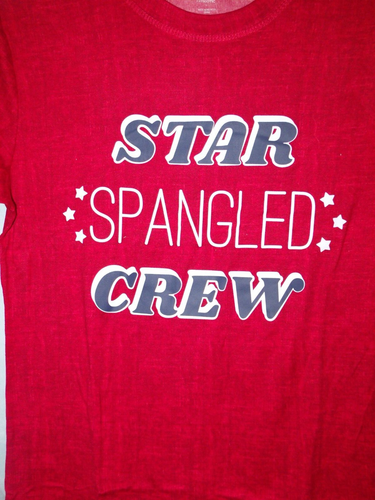 Way to Celebrate Patriotic Star Spangled Crew Pajama Set Size XL Women's NWT - Picture 2 of 5