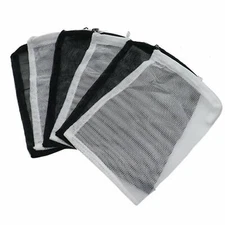 10 pcs 8" x 5.5" Aquarium Fish Tank Pond Filter Media Mesh Bags Zipper Reusable