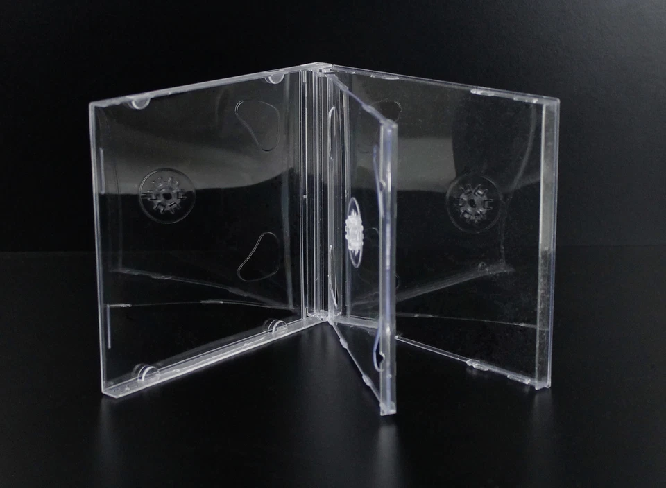 10 pz custodia 2 CD doppia Jewelcase trasparente 10 mm slim sottile CD musicali - Immagine 1 di 1