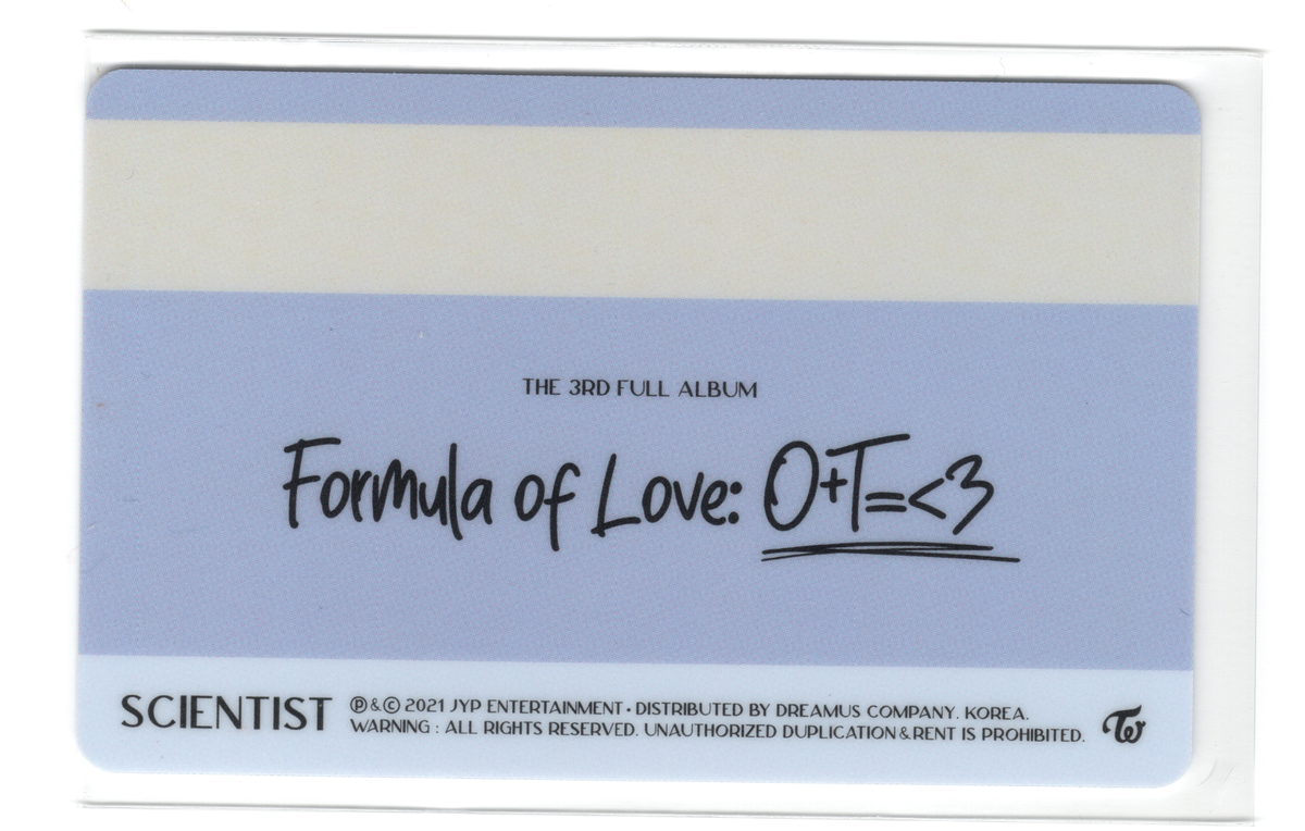 Twice Jihyo Photocard | Formula of Love ID Card | eBay