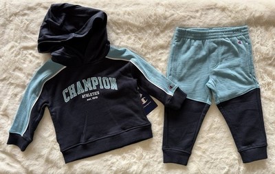 CHAMPION ATHLETICWEAR Toddler Boy's Fleece Hoodie &  Joggers Outfit, 2-Piece Set