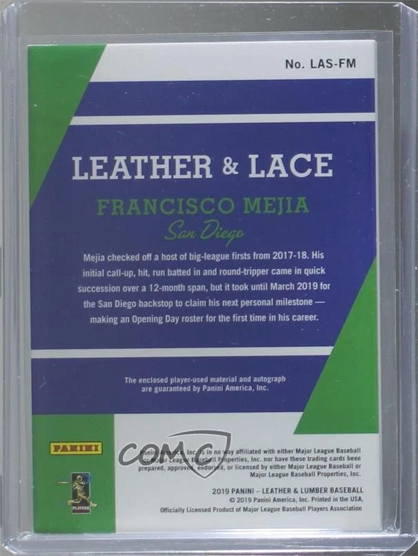 2019 Leather & Lumber and Lace Signatures Holo Silver /10 Francisco Mejia Auto - Image 2 of 2