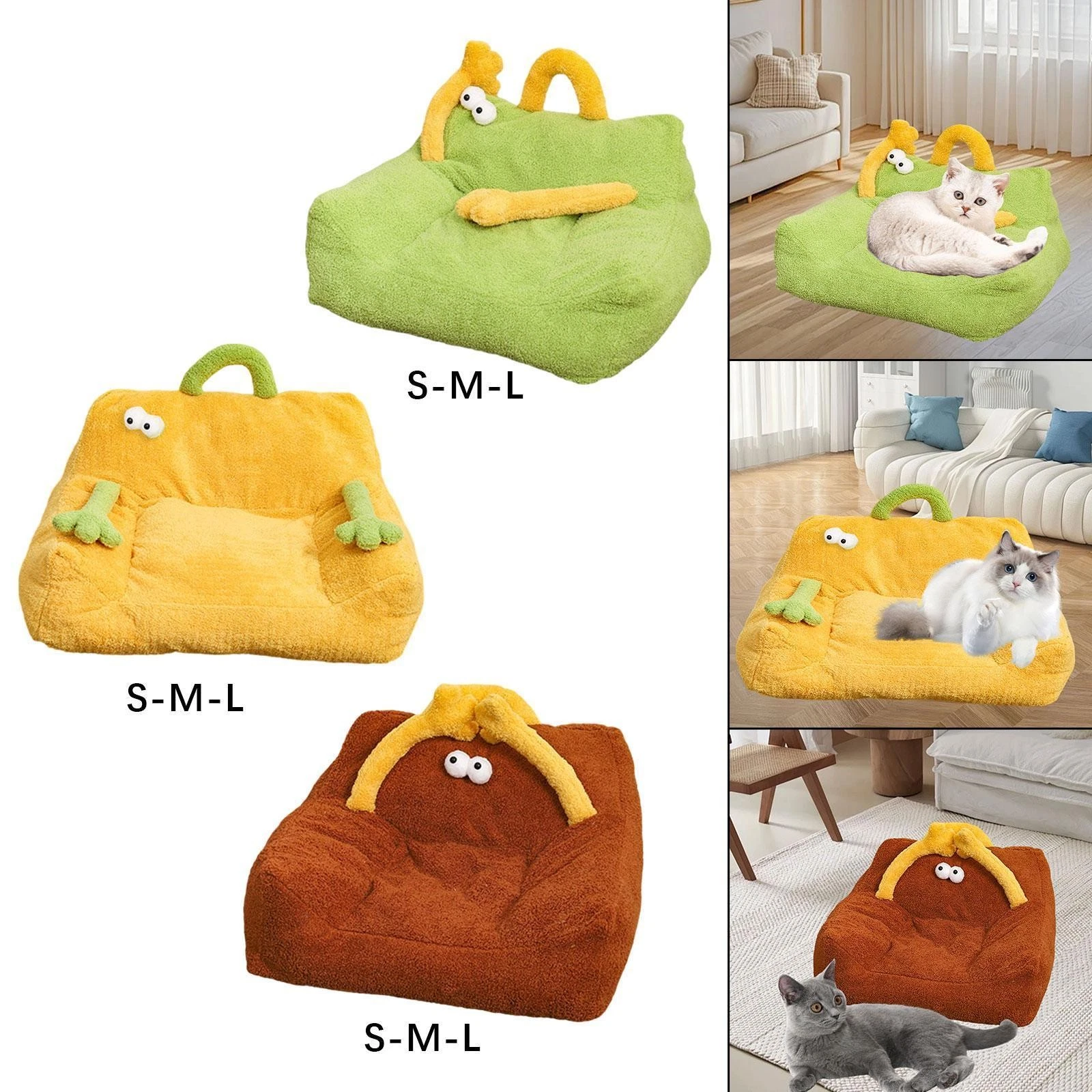 Pet Cat Dog Bed Sofa Lounger Washable Pet Supplies Cute Kitten Bed Cat Nest Pet