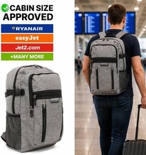 RYANAIR 40x20x25cm EASYJET Underseat Cabin Approved Backpack Rucksack Travel Bag