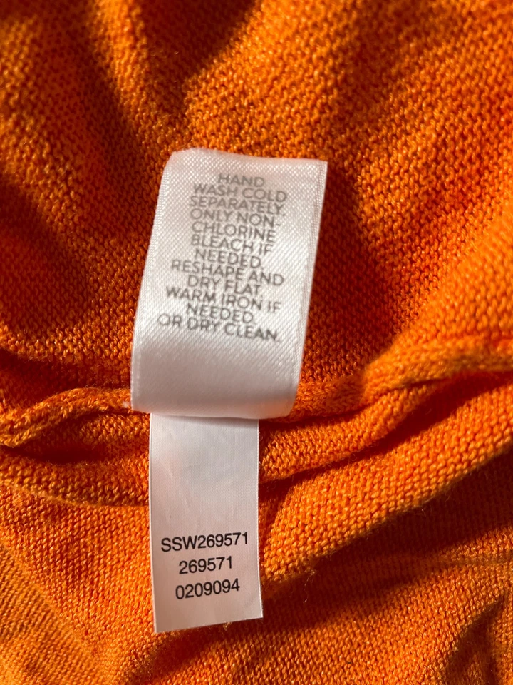 J. Jill Mujer Naranja Terry Francés Manga 3/4 Moderno Cómodo Top De Gran Tamaño Talla 2X Foto 4 de 4