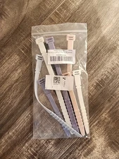 10Pcs Reusable Silicone Zip Ties Elastic Cable Cord Organizer Straps 2 Sizes